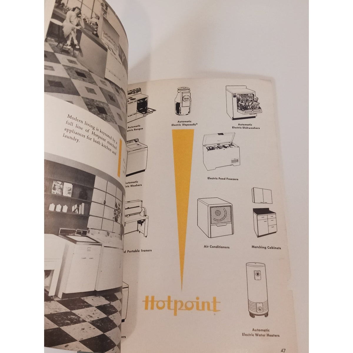 1953 Hotpoint Refrigerator Manual & Recipe Book Vintage Appliance Ephemera MCM