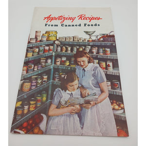 Vintage CANCO Appetizing Recipes From Canned Foods Booklet 1940s 1950s