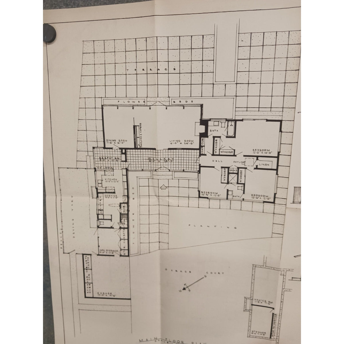 VTG 1950s Modern But Friendly Good Housekeeping Floor Plan MCM U Shape Ranch