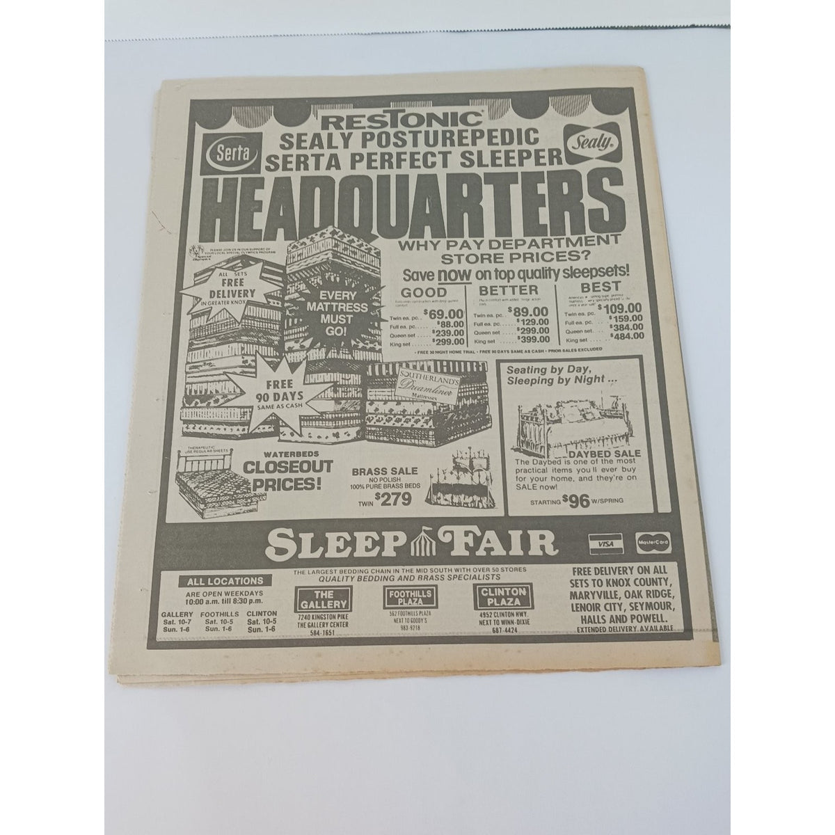 1989 Knoxville News Sentinel Showtime Kenny G Dogwood Arts Festival Newspaper