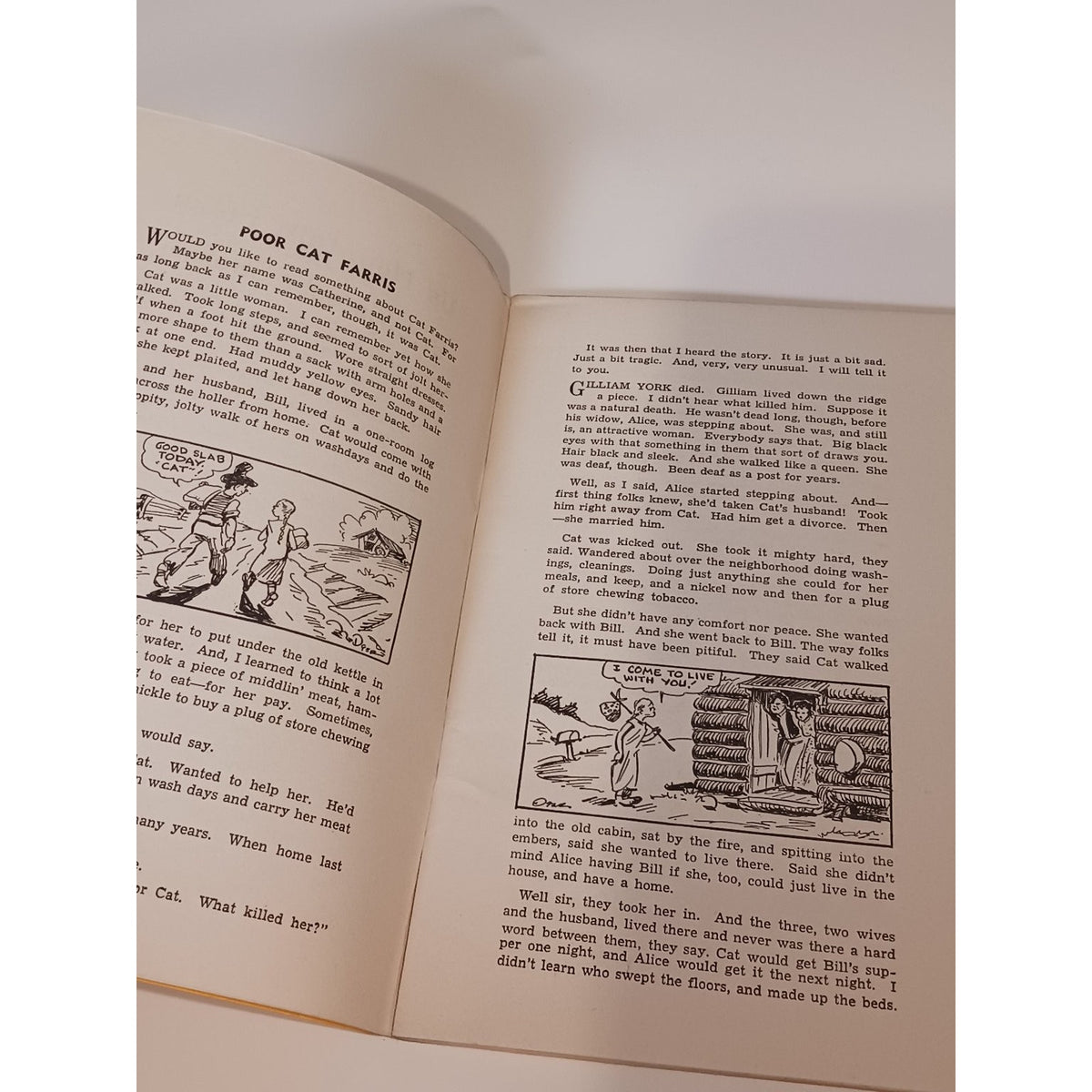 Us Mountain Folks by Bert Vincent 1940s Appalachian Humor Booklet Fogarty Art