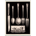 1930s International Sterling Orchid Silverware Ad Price List Ephemera Print