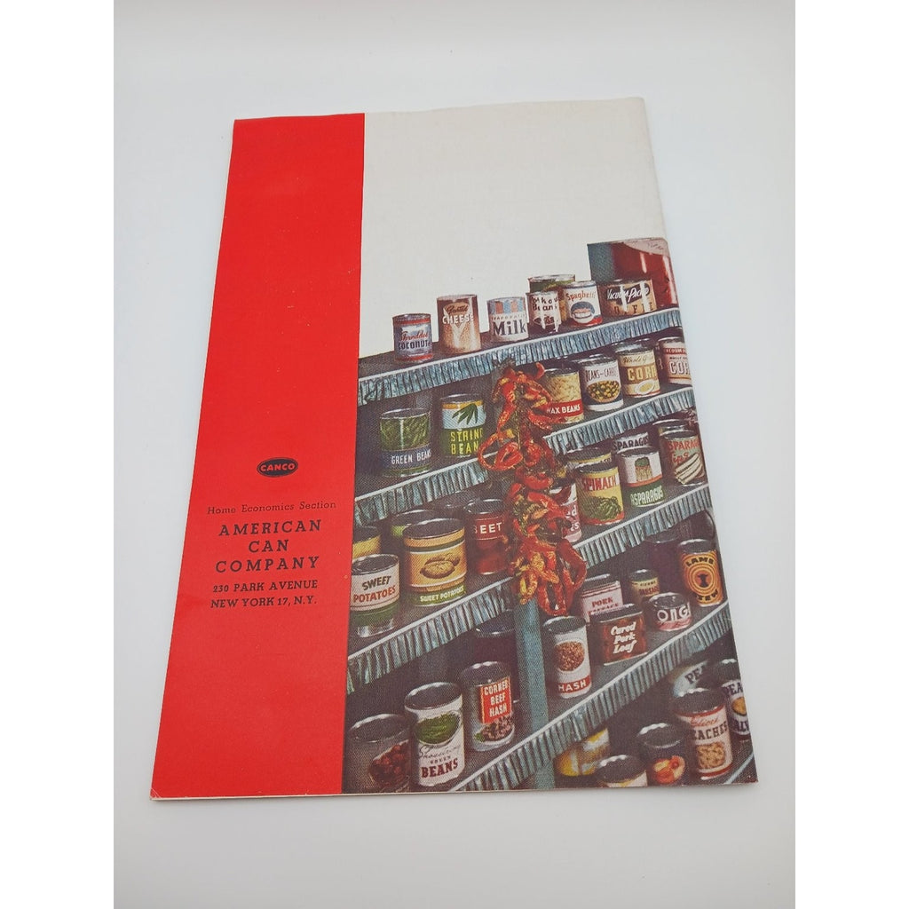 Vintage CANCO Appetizing Recipes From Canned Foods Booklet 1940s 1950s