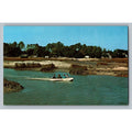 Murrells Inlet SC Ektachrome Postcard - Boating & Marsh Scene