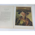 1939 William Hogarth The Shrimp Girl Lithograph Art Print Book Plate Portrait
