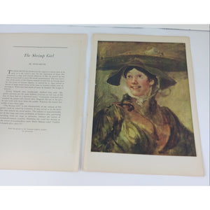 1939 William Hogarth The Shrimp Girl Lithograph Art Print Book Plate Portrait