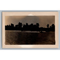 Speedboat Race 1940s 1950s Snapshot Photograph Water Skiing Action Vintage