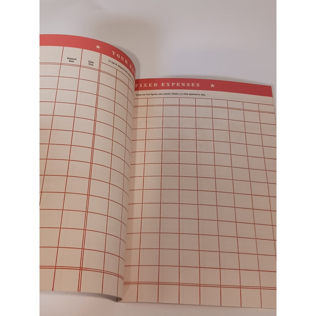 1951 Household Finance Money Management Budget Planner Booklet Mid Century