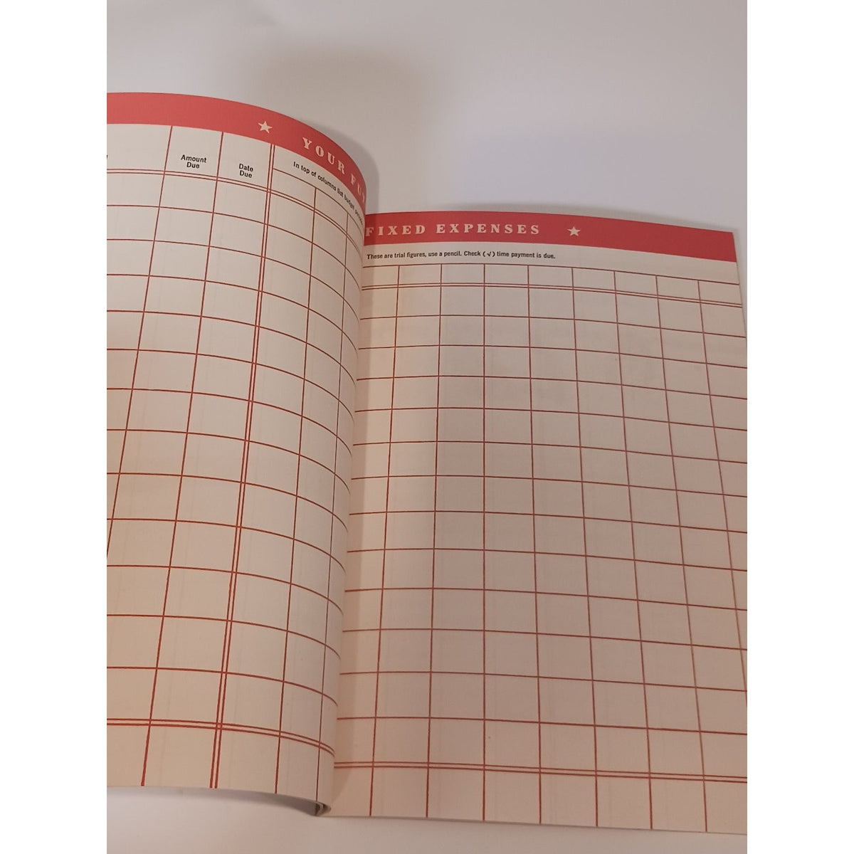 1951 Household Finance Money Management Budget Planner Booklet Mid Century