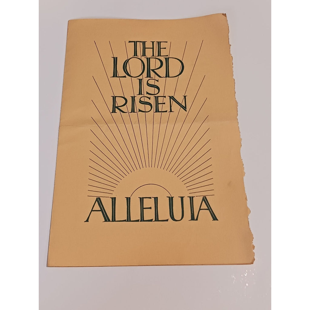 1941 Radio City Music Hall Easter Dawn Service Program NYC Ephemera