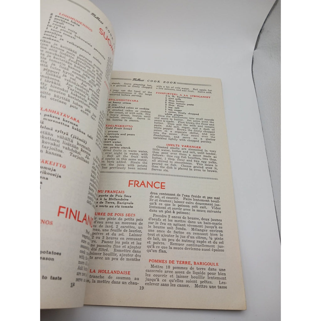 McNess Recipes From Round The World Cookbook Booklet Vintage International