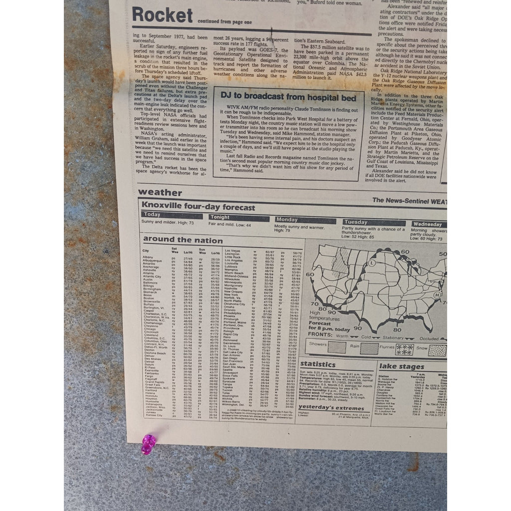 RARE 1986 Dollywood Grand Opening Newspaper Article Dolly Parton Pigeon Forge TN