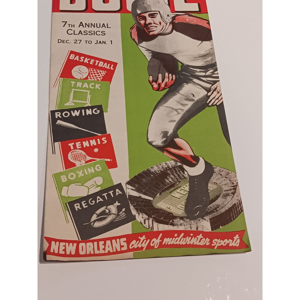 1941 Sugar Bowl New Orleans Mid Winter Sports Program Brochure Football Ephemera