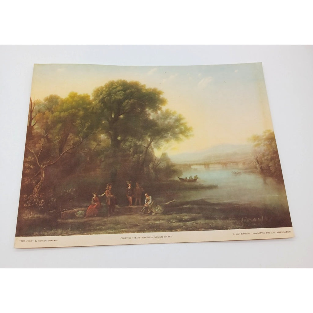 1937 Print The Ford Claude Lorrain National Committee For Art Appreciation