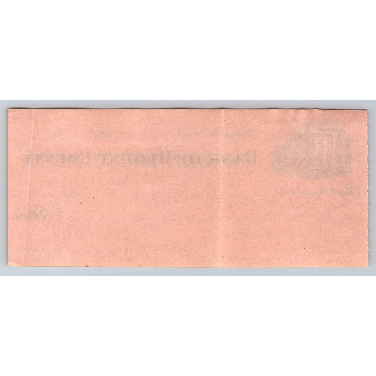 Vintage Antique Bank of Blount County Maryville Tennessee Unissued Blank Check