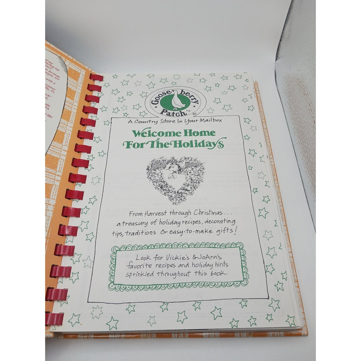 Welcome Home For The Holidays Gooseberry Patch 1994 First Printing Cookbook