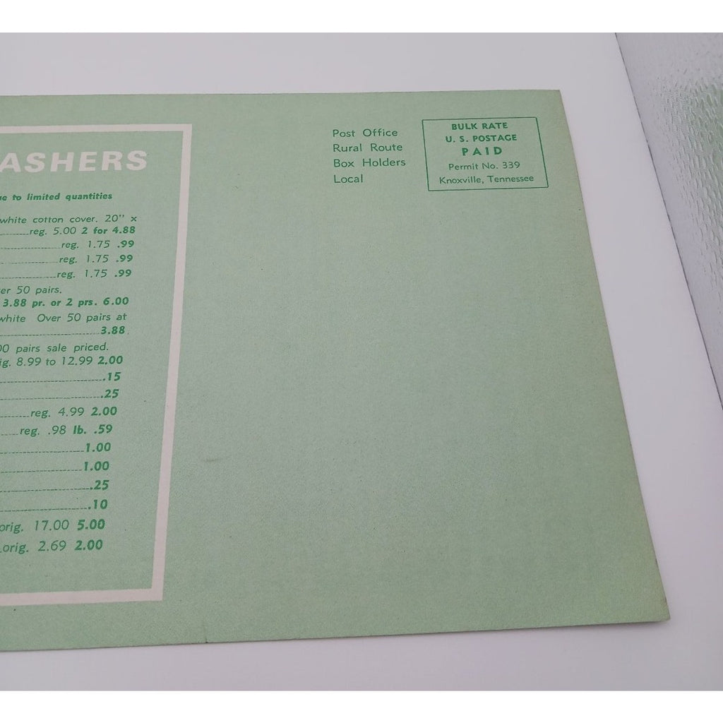 Vintage Miller's Athens Department Store 72nd Anniversary Sale Flyer 1960s Tn