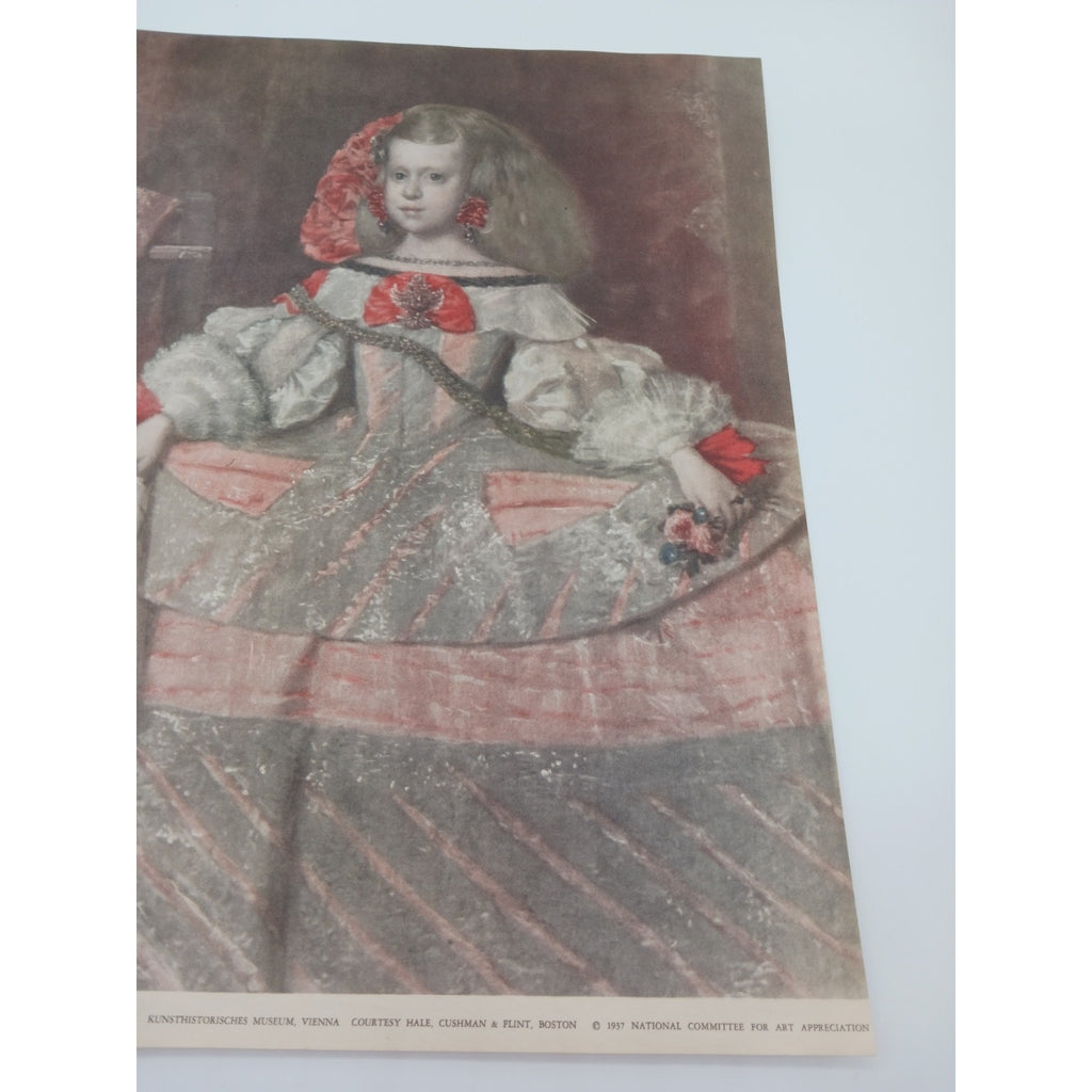 1937 Print The Infanta Teresa In Red Velasquez National Committee For Art