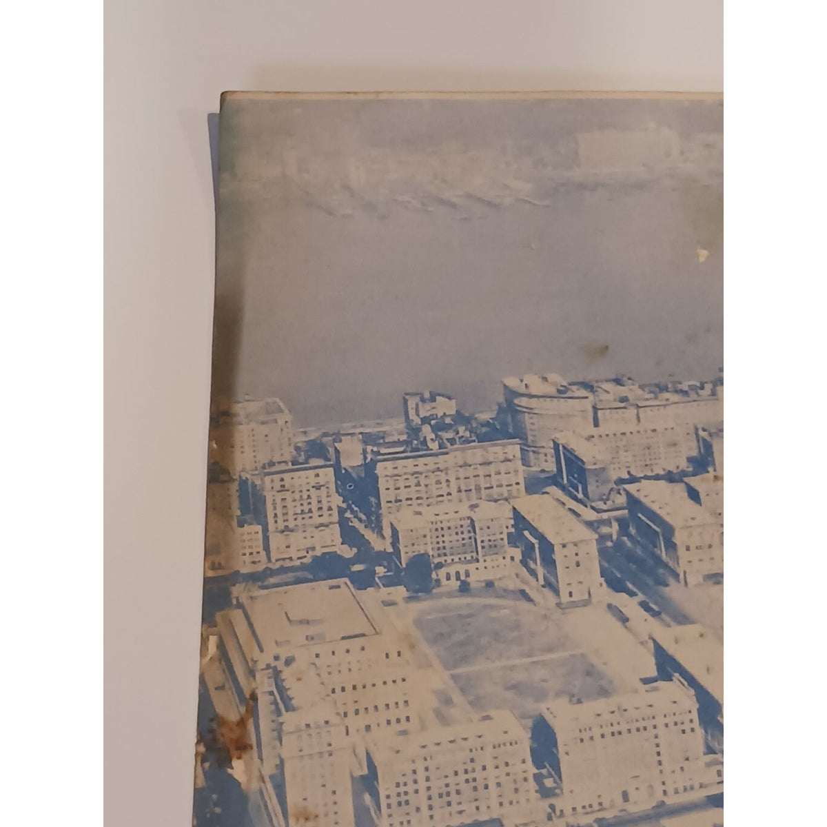 Vintage LIONS DEN Restaurant Menu c1940s City Aerial View Ephemera Chicago RARE