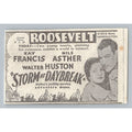1933 Storm at Daybreak Movie Print Ad Roosevelt Theater Kay Francis Nils Asther