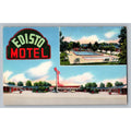 Edisto Motel Orangeburg SC Swimming Pool Vintage Postcard Tichnor Gloss