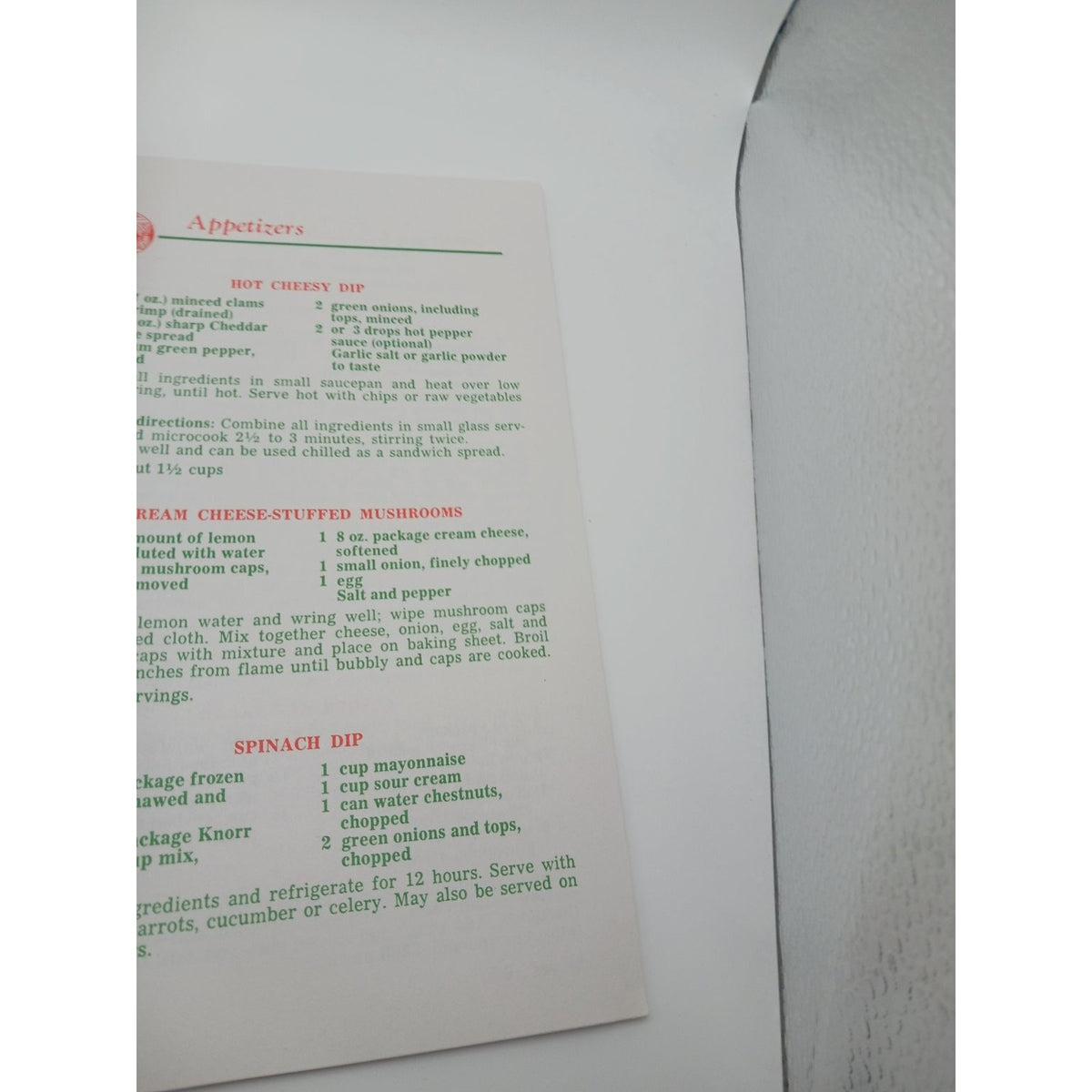 Vintage 1983 Northern Indiana Public Service Co Holiday Foods Recipe Booklet