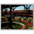 Vintage Postcard Chattanooga Choo-Choo Gardens Fountain Tulips Train TN 1970s
