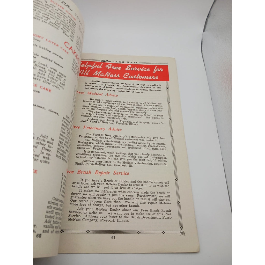 McNess Recipes From Round The World Cookbook Booklet Vintage International