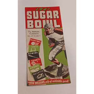 1941 Sugar Bowl New Orleans Mid Winter Sports Program Brochure Football Ephemera