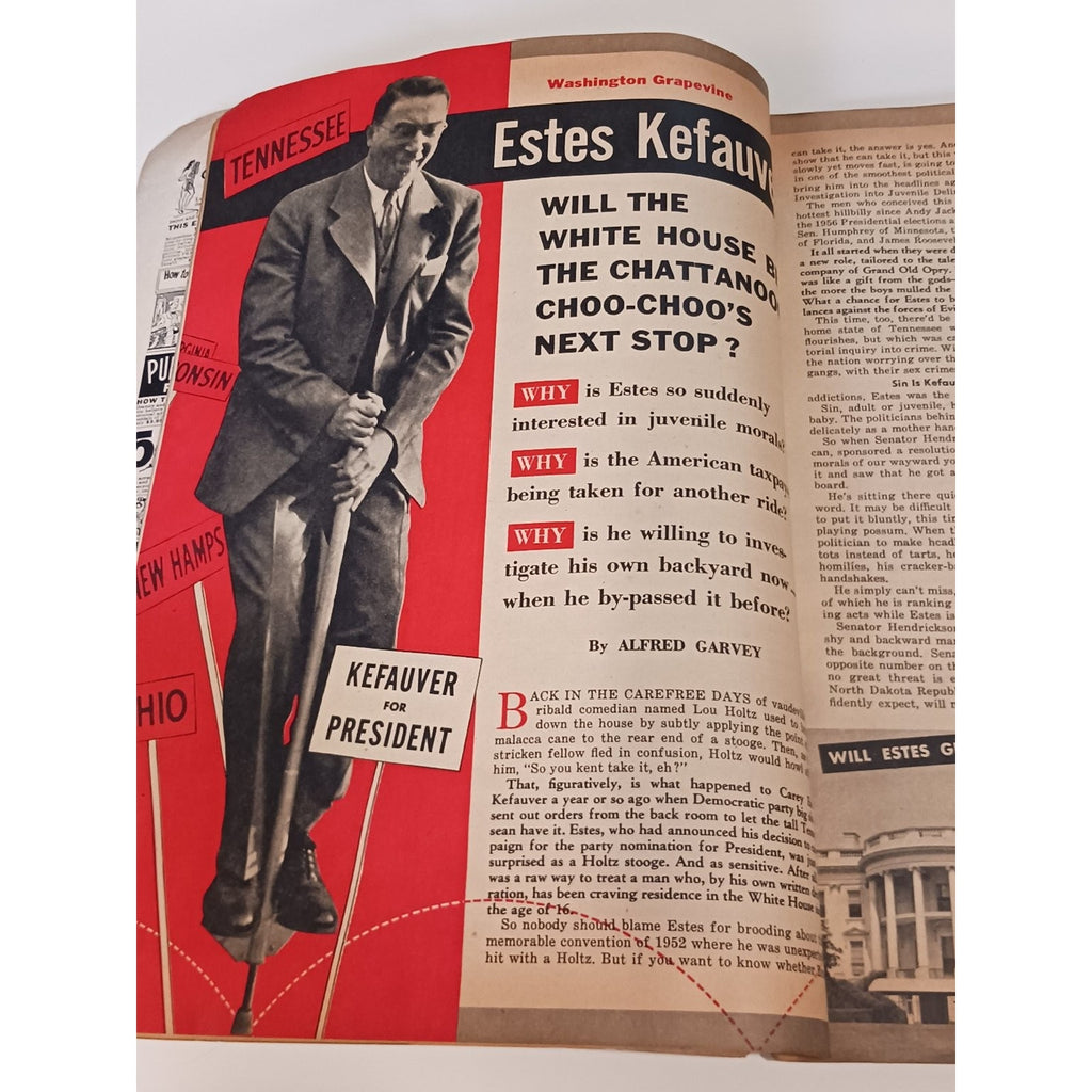 1950s Confidential Magazine Ava Gardner Estes Kefauver Vintage Scandal Newsstand