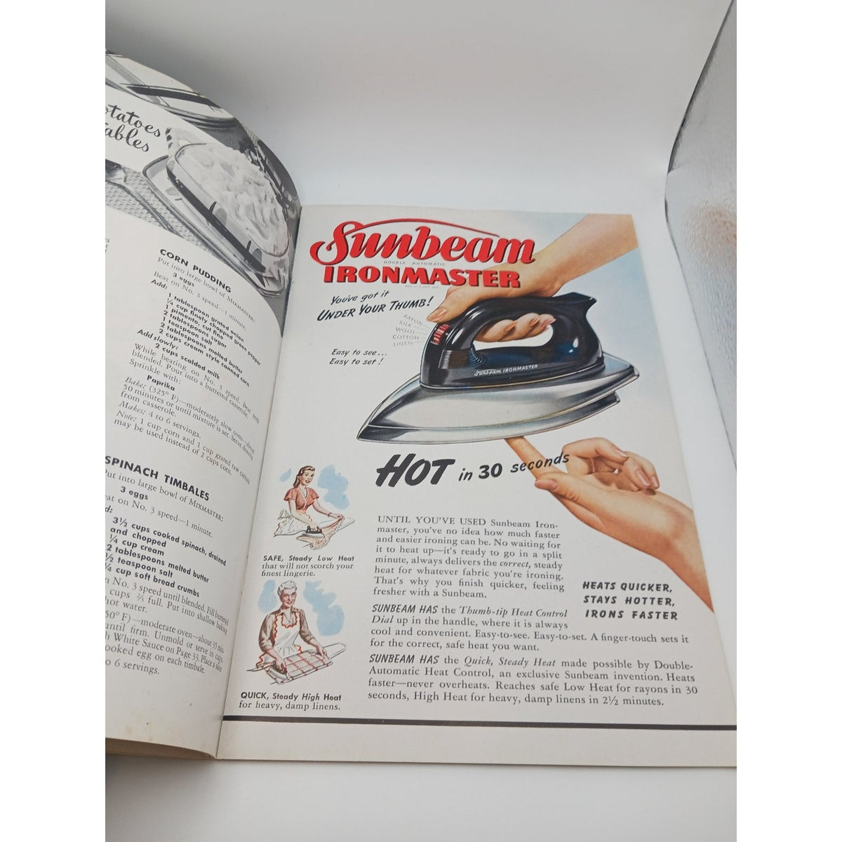 Vintage Sunbeam Automatic Mixmaster Model 9 Recipe Instruction Booklet 1940s