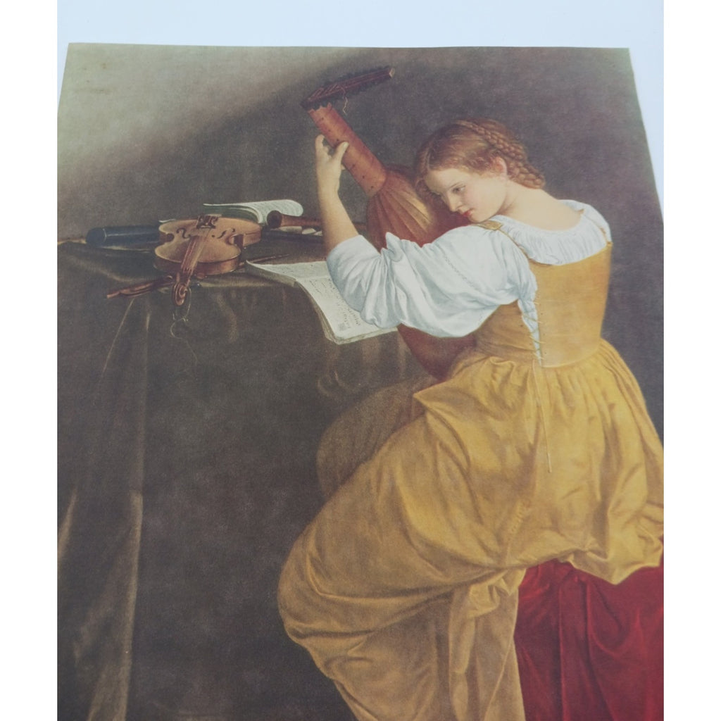1937 Print The Lute Player Caravaggio National Committee For Art Appreciation