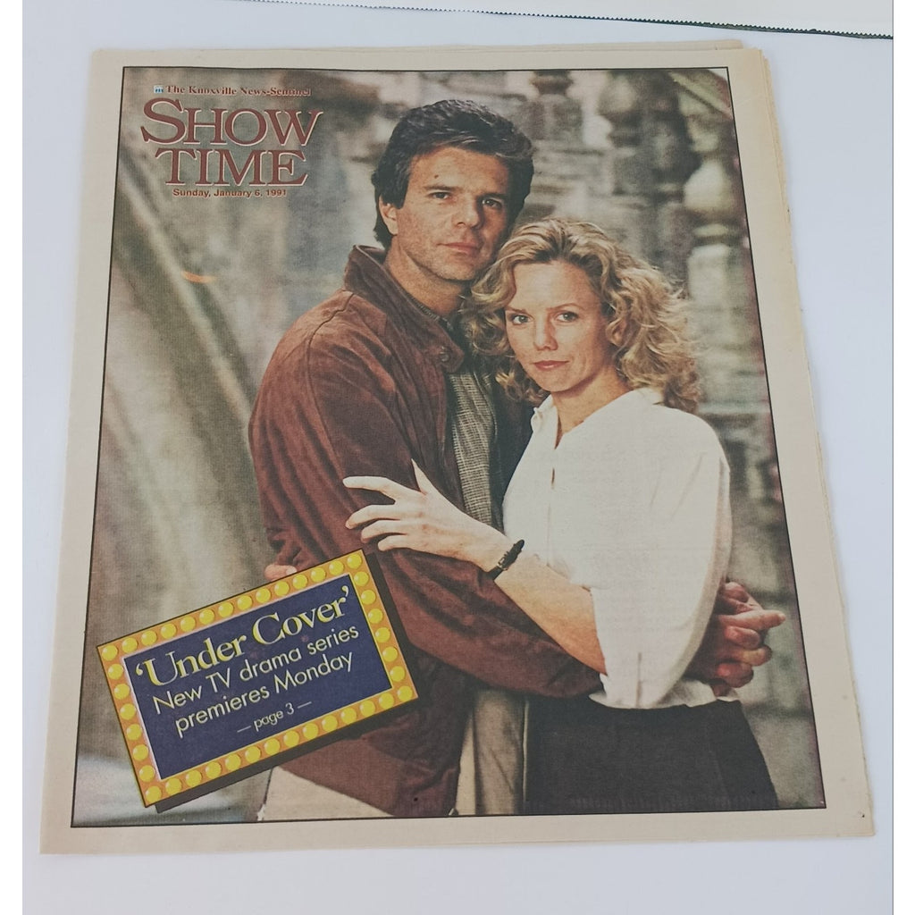 1991 Knoxville News Sentinel SHOW TIME TV Under Cover Linda Purl Anthony Denison