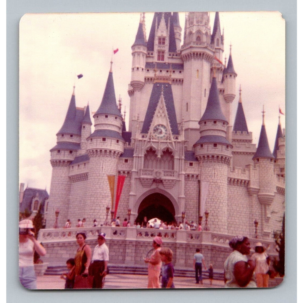 Cinderella Castle 1970s Snapshot Photograph Walt Disney World Florida Vintage