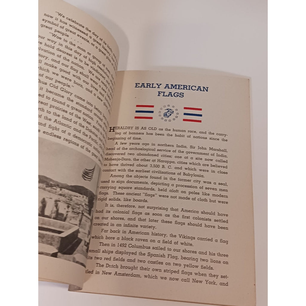 1940s US Marine Corps How To Respect & Display Our Flag Pamphlet Ephemera