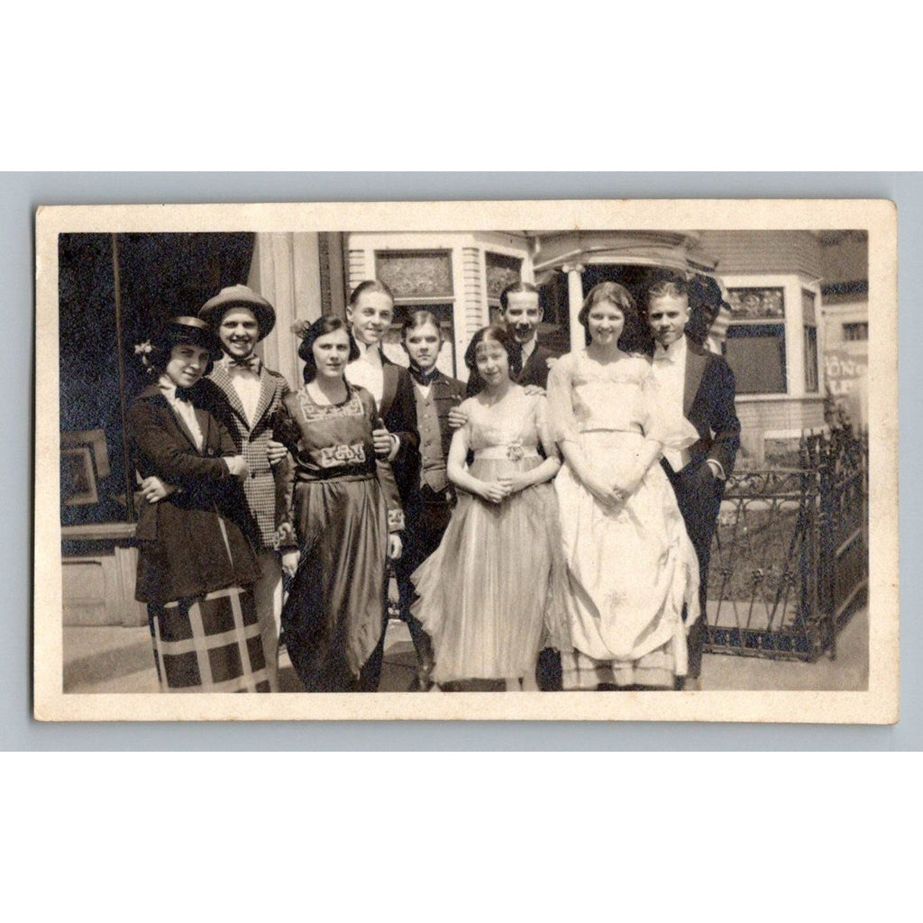 1920s Photo Group Portrait Formal Attire Webb Studio Mrs Temples Telegram Cast