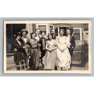 1920s Photo Group Portrait Formal Attire Webb Studio Mrs Temples Telegram Cast