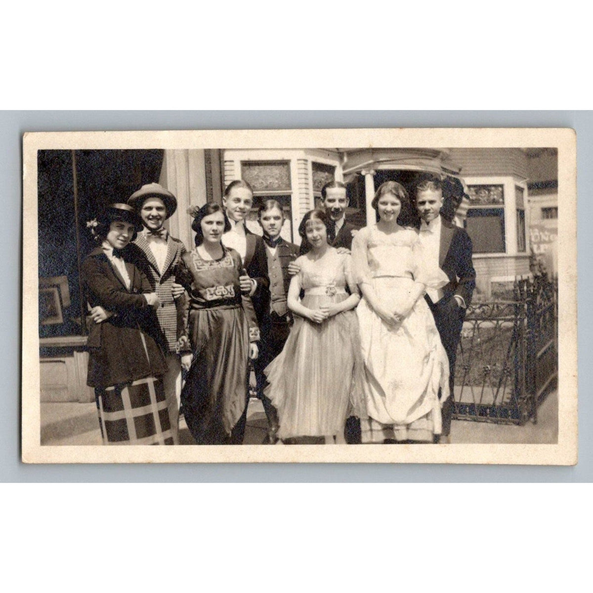 1920s Photo Group Portrait Formal Attire Webb Studio Mrs Temples Telegram Cast