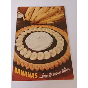 1940s 50s United Fruit Co Banana Recipe Booklet Vintage Ephemera