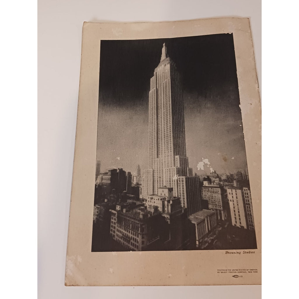1932 Helen Keller Empire State Building NY Brochure Ephemera Times Wide Photo