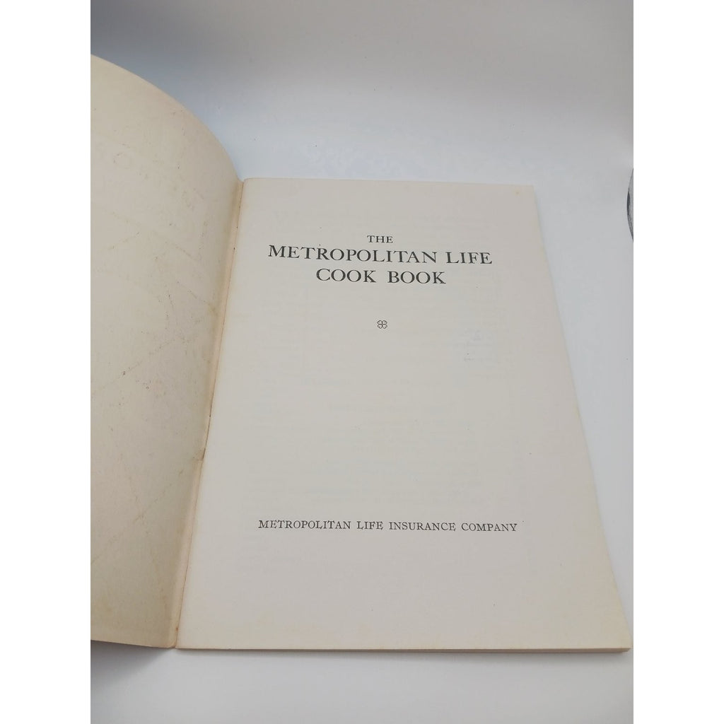 Vintage 1940s 1950s Metropolitan Life Cook Book Recipes Culinary Booklet