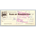 Vintage 1976 Bank of Madisonville TN Check Fort Loudoun Electric Cooperative