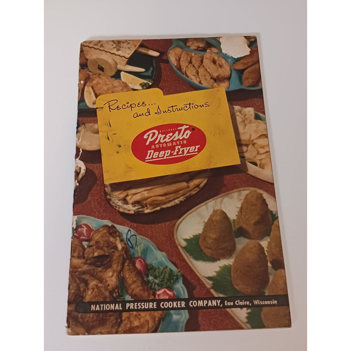 1952 Presto Automatic Deep-Fryer Recipe Instruction Manual Cooker Wisconsin