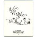 Vintage Hey Diddle Diddle Nursery Rhyme Art Print Black & White Unframed