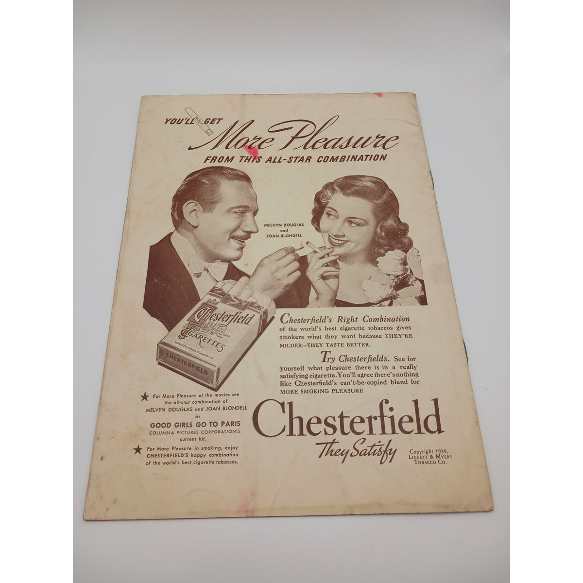 VTG 1939 Forrest Theatre Playbill Tobacco Road James Barton