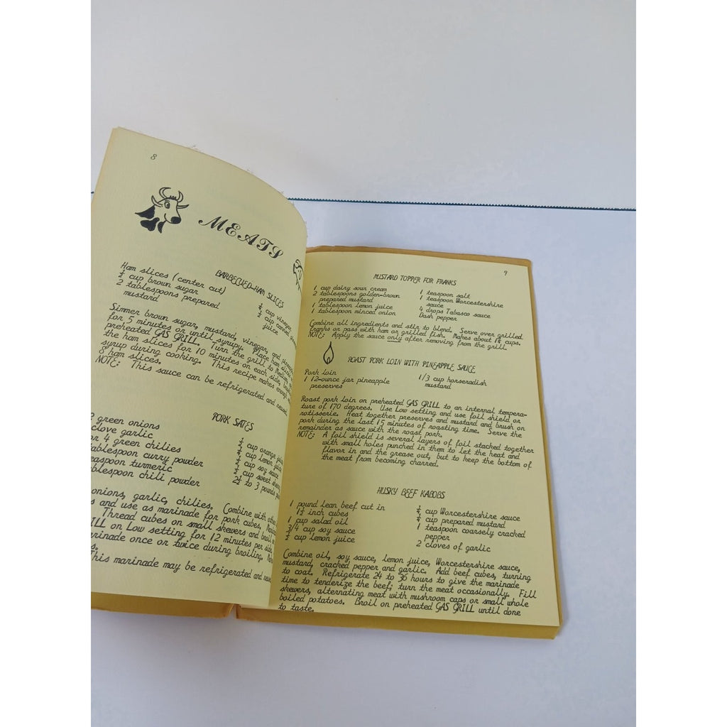 Vintage Nashville Gas Company Gapping Alfresco S Gas Grill Recipe Booklet 1940s