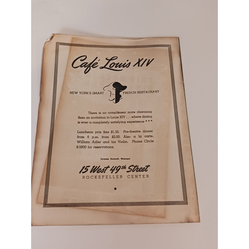 1946 Metropolitan Host NYC Weekly Guide Bill Callahan Broadway Call Me Mister