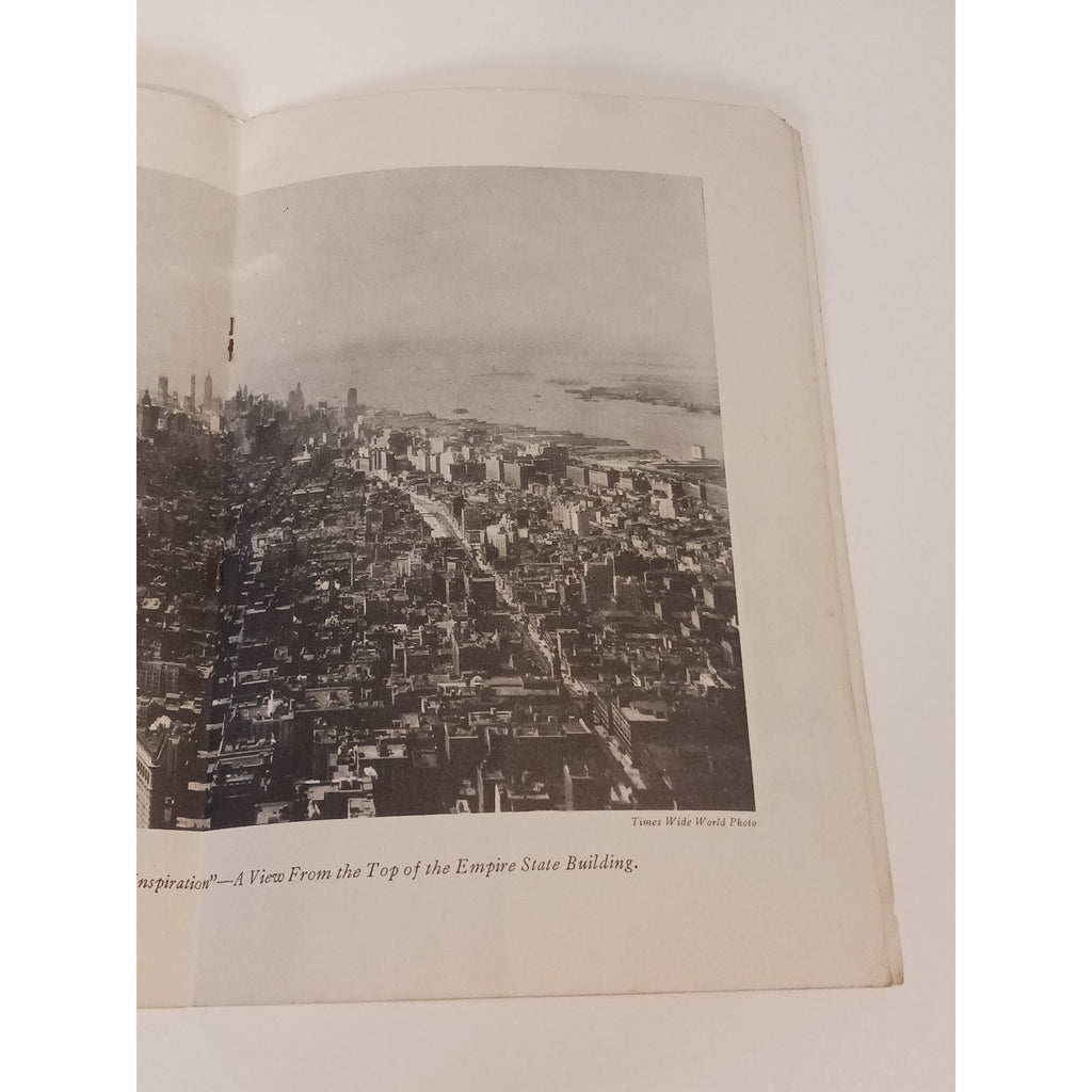 1932 Helen Keller Empire State Building NY Brochure Ephemera Times Wide Photo