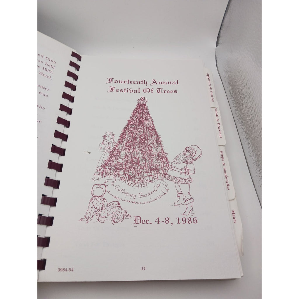 Recipes in Bloom Gatlinburg Garden Club Cookbook 1986 Community Spiral Tenn