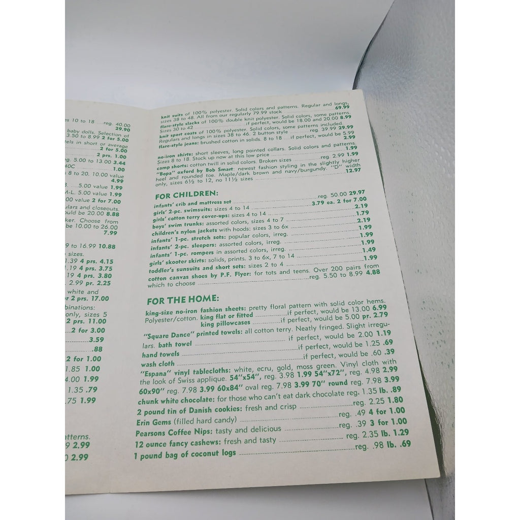 Vintage Miller's Athens Department Store 72nd Anniversary Sale Flyer 1960s Tn